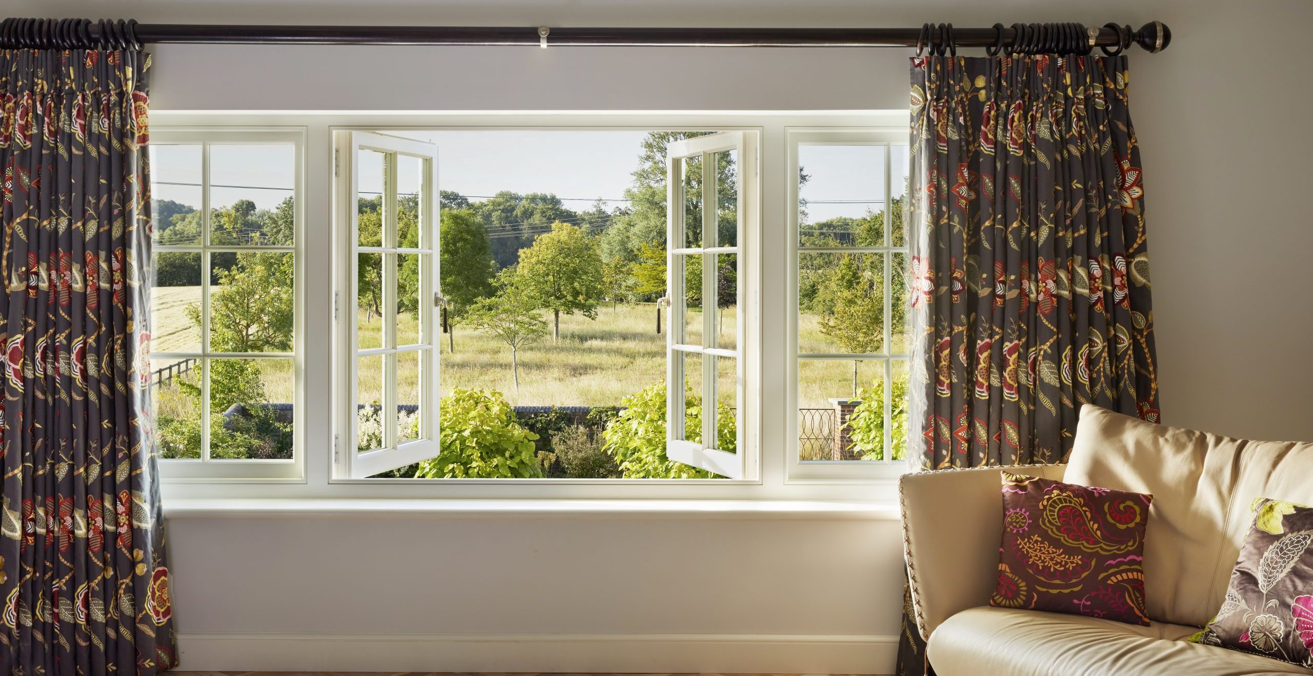 Casement windows in various contemporary colour options