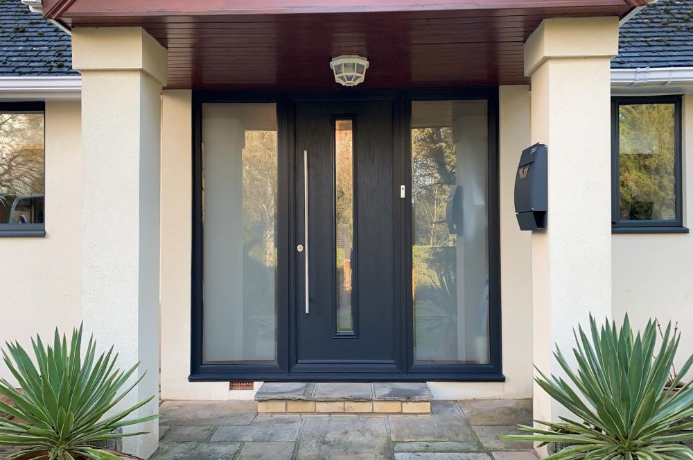 Premium composite door with multi-point locking system