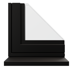 Black Metallic aluminium finish