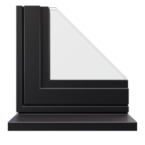 Jet Black aluminium finish