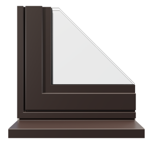 Brown aluminium finish