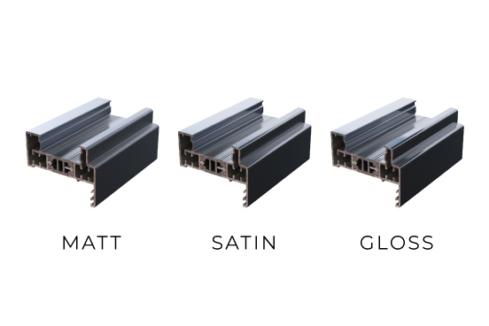 Aluminium finish options comparison