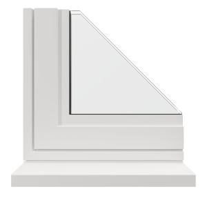 White Gloss aluminium finish