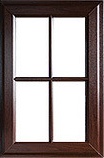 Rosewood uPVC finish