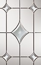 Celestine pattern glass for composite doors