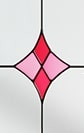 Laptev red pattern glass for composite doors