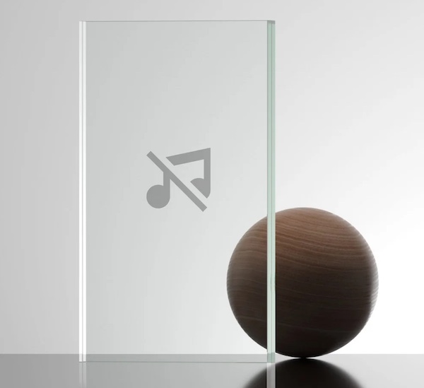 Acoustic glass construction